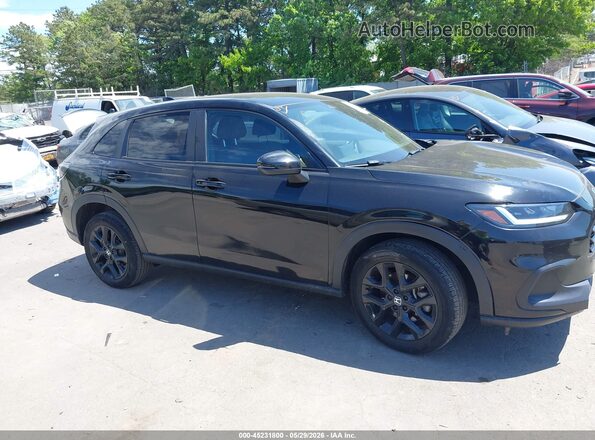 3CZRZ2H55RM735215 2024 HONDA HR-V Black Панорамний вид салону 360°
