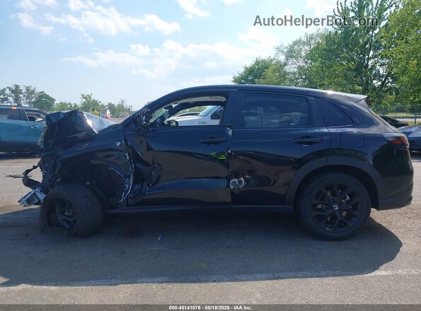 3CZRZ2H58RM772369 2024 HONDA HR-V Black Սալոնի 360 աստիճան տեսք