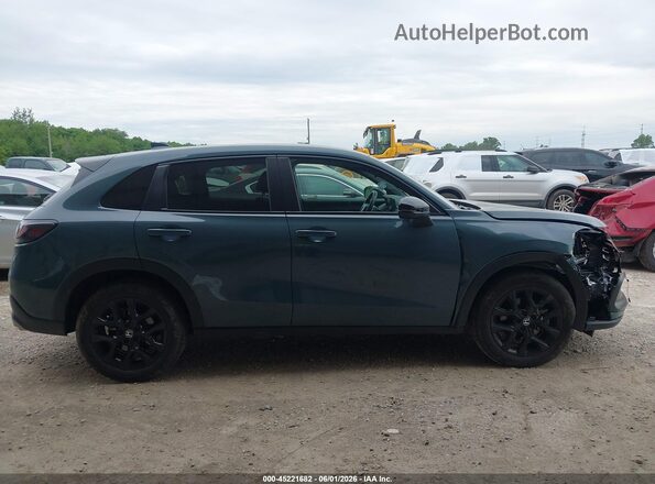3CZRZ2H5XRM729667 2024 HONDA HR-V Blue Rear interior view