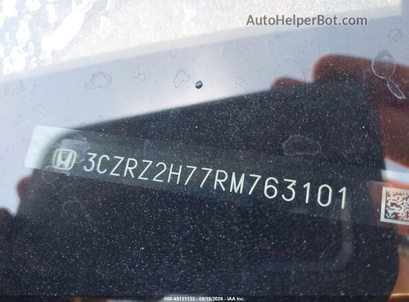 3CZRZ2H77RM763101 2024 HONDA HR-V Черный Вид подкапотного пространства