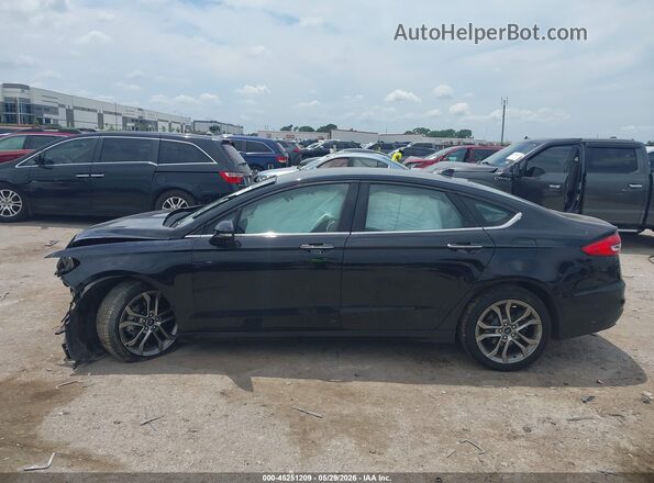 3FA6P0CD0LR138040 2020 FORD FUSION Black უკანა სალონის ხედი
