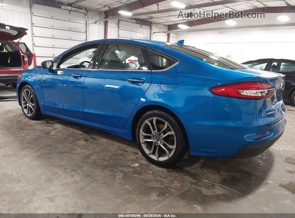 3FA6P0CD0LR232533 2020 FORD FUSION Blue Trasero izquierdo