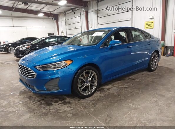 3FA6P0CD0LR232533 2020 FORD FUSION Blue Vista tres cuartos delantera izquierda
