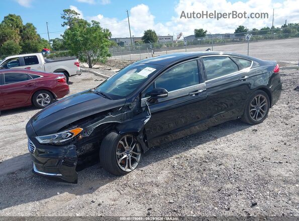 3FA6P0CD1LR137186 2020 FORD FUSION Черный Передняя левая четверть