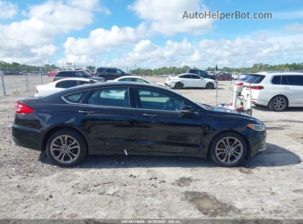 3FA6P0CD1LR137186 2020 FORD FUSION Черный Вид задней части салона