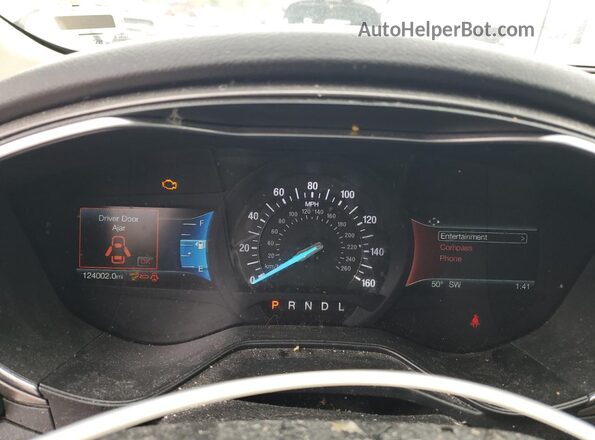 3FA6P0CD3LR153129 2020 FORD FUSION Silver Instrument cluster view