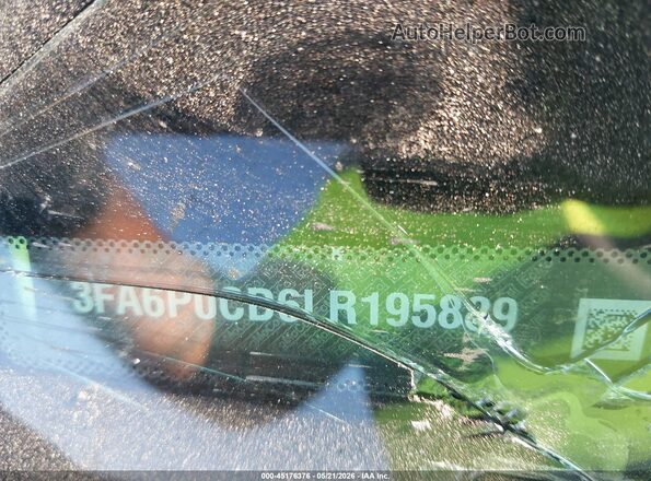 3FA6P0CD6LR195889 2020 FORD FUSION Silver Widok komory silnika