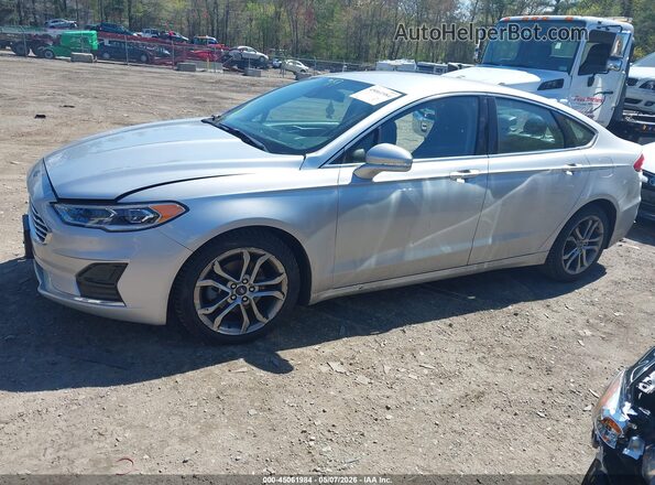 3FA6P0CD8KR236554 2019 FORD FUSION Silver წინა მარცხენა ხედი სამი მეოთხედიდან