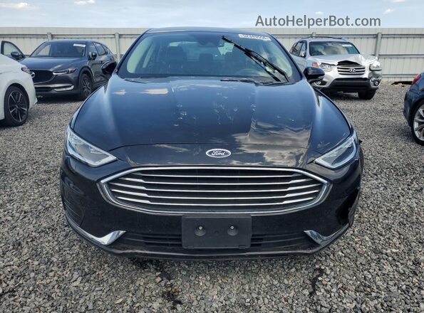 3FA6P0CD8LR158441 2020 FORD FUSION Black Widok z przodu