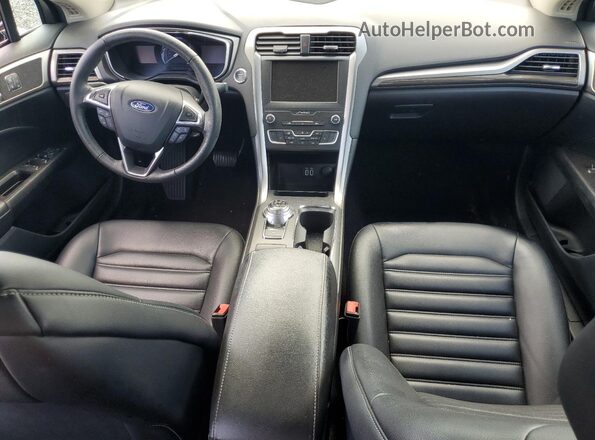 3FA6P0CD8LR158441 2020 FORD FUSION Black Widok deski rozdzielczej