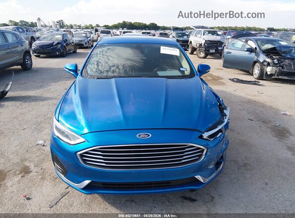 3FA6P0CDXLR130978 2020 FORD FUSION Blue Vista del cuadro de instrumentos