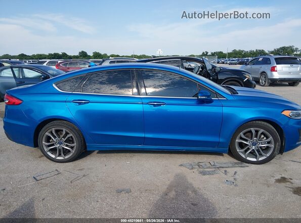 3FA6P0CDXLR130978 2020 FORD FUSION Blue Vista interior trasera