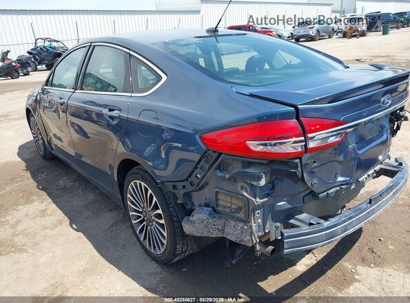 3FA6P0D93JR207133 2018 FORD FUSION Blue Rear left