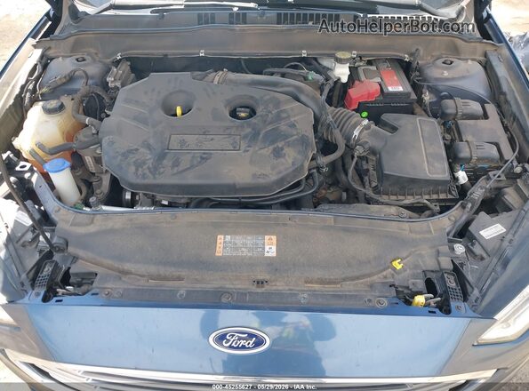 3FA6P0D93JR207133 2018 FORD FUSION Blue Rear view