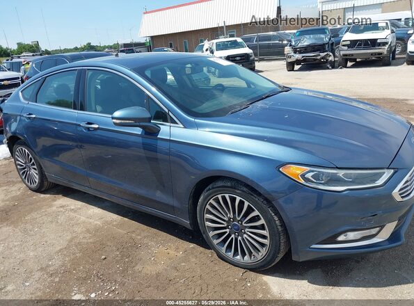 3FA6P0D93JR207133 2018 FORD FUSION Blue 360 interior view