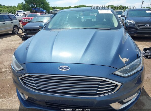 3FA6P0D93JR207133 2018 FORD FUSION Blue Rear interior view