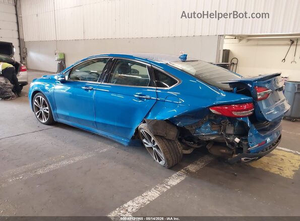 3FA6P0D93LR174752 2020 FORD FUSION Blue Trasero izquierdo