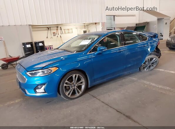 3FA6P0D93LR174752 2020 FORD FUSION Blue Vista tres cuartos delantera izquierda