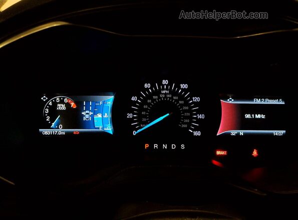 3FA6P0D94LR247997 2020 FORD FUSION White Instrument cluster view
