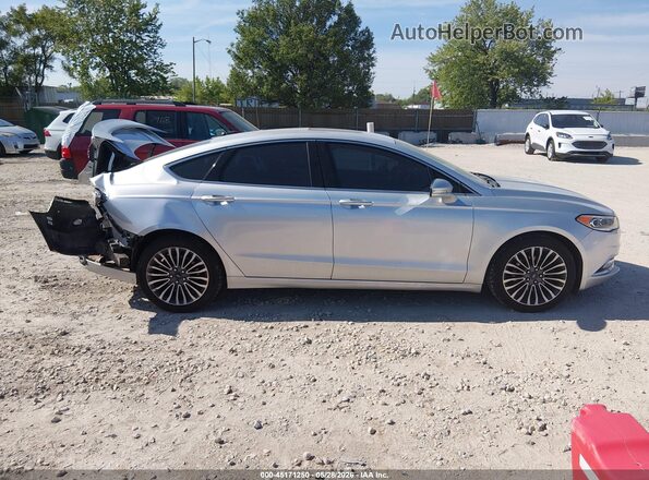 3FA6P0D98JR151111 2018 FORD FUSION Серебряный Вид задней части салона