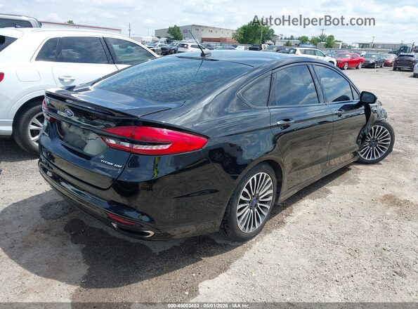 3FA6P0D99JR134222 2018 FORD FUSION Черный Задняя правая четверть