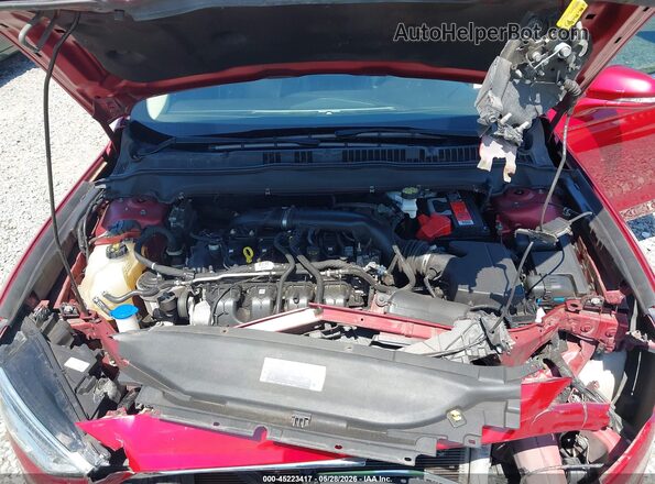 3FA6P0D9XJR244129 2018 FORD FUSION Red Вид ззаду