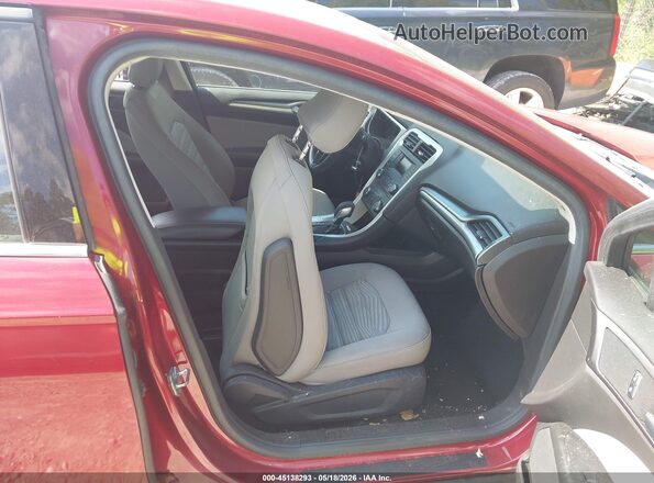 3FA6P0G71GR394407 2016 FORD FUSION Red წინა სალონის ხედი