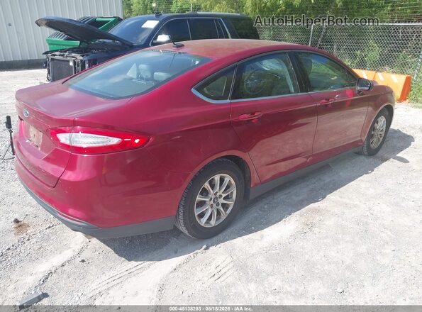 3FA6P0G71GR394407 2016 FORD FUSION Red უკანა მარჯვენა