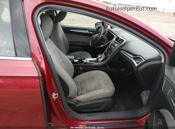 3FA6P0G77GR337354 2016 FORD FUSION Burgundy Front interior view