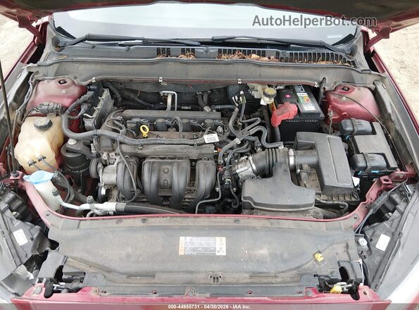 3FA6P0G77GR337354 2016 FORD FUSION Burgundy Rear view