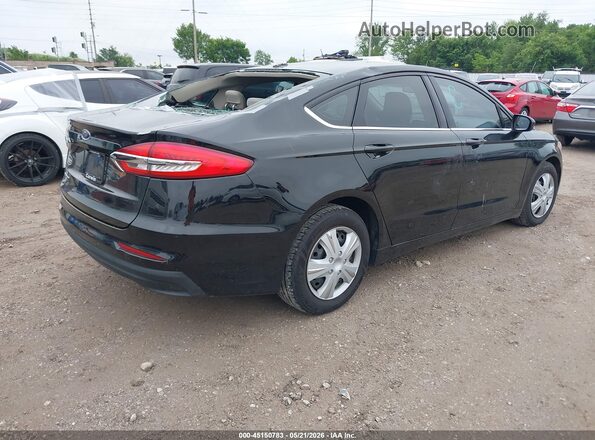 3FA6P0G79KR133373 2019 FORD FUSION Black Trasero derecho