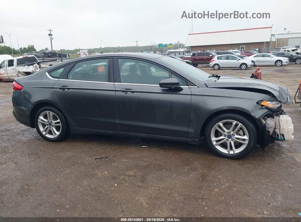 3FA6P0H71JR182242 2018 FORD FUSION Gray Սալոնի 360 աստիճան տեսք