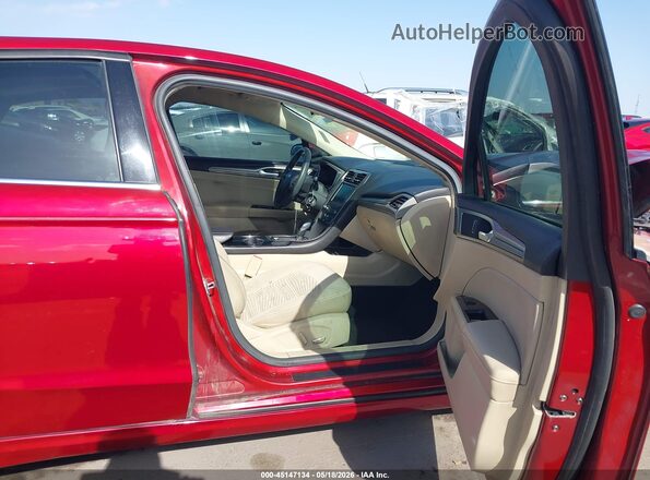 3FA6P0H72GR134452 2016 FORD FUSION Red Vista interior delantera