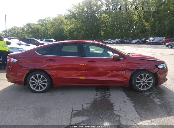 3FA6P0H72HR214948 2017 FORD FUSION Red Rear interior view