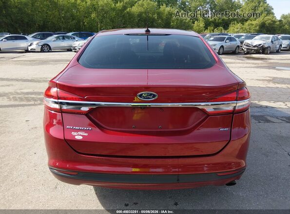 3FA6P0H72HR214948 2017 FORD FUSION Red 