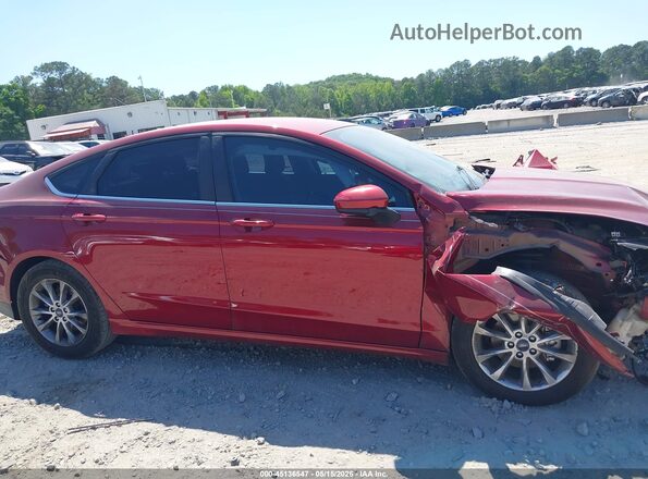 3FA6P0H72HR226730 2017 FORD FUSION Red Widok zestawu wskaźników