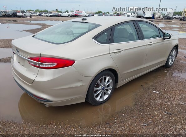 3FA6P0H72HR407259 2017 FORD FUSION Beige Rear right