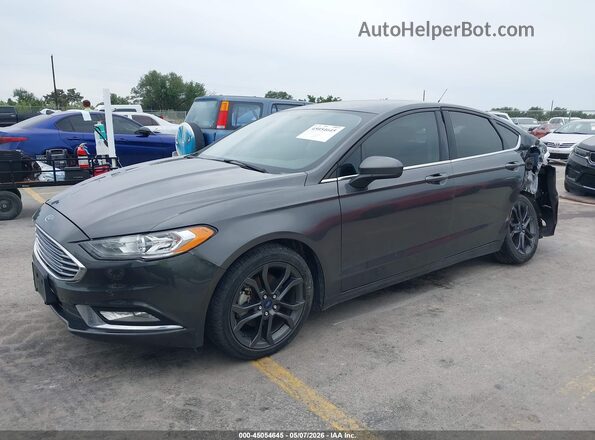 3FA6P0H72JR161206 2018 FORD FUSION Gray Front left
