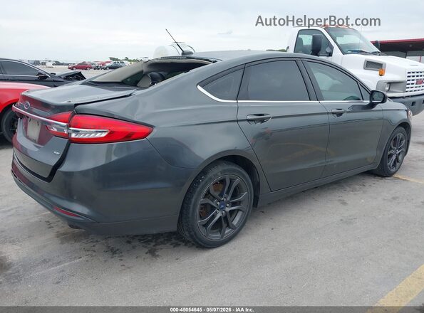 3FA6P0H72JR161206 2018 FORD FUSION Gray Rear right