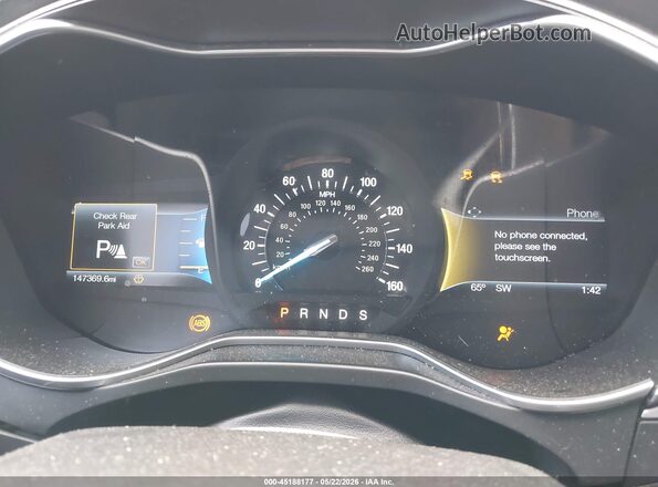 3FA6P0H75GR316159 2016 FORD FUSION Red Vista de los asientos traseros