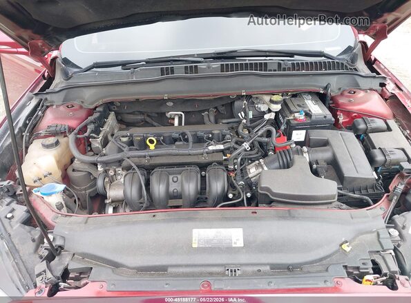 3FA6P0H75GR316159 2016 FORD FUSION Red Vista trasera