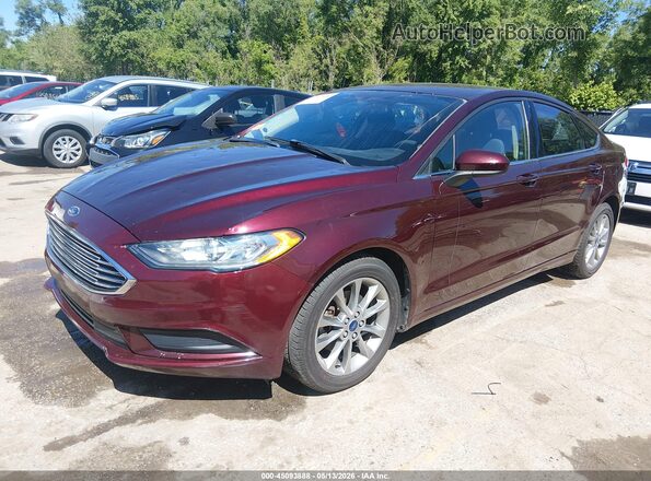 3FA6P0H75HR214880 2017 FORD FUSION Burgundy 