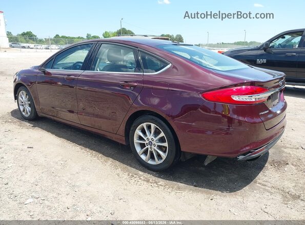 3FA6P0H77HR174575 2017 FORD FUSION Maroon 