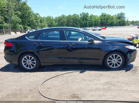 3FA6P0H77HR339976 2017 FORD FUSION Black Вид задньої частини салону