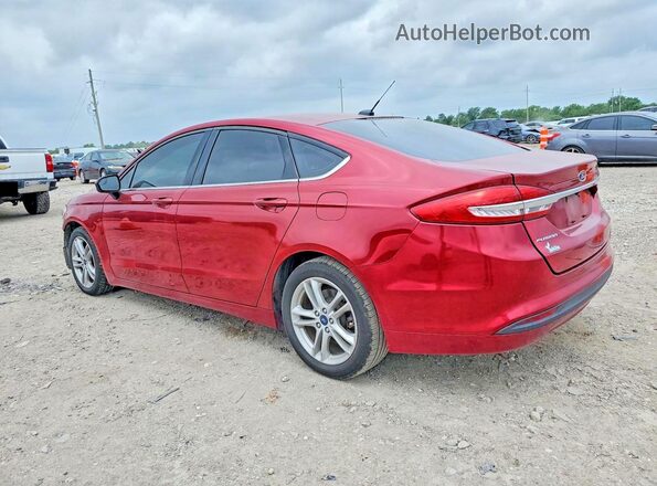 3FA6P0H77JR180639 2018 FORD FUSION Red 
