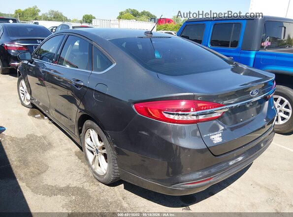 3FA6P0H77JR284015 2018 FORD FUSION Черный Задняя левая четверть