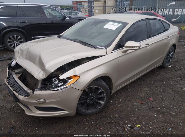 3FA6P0H78HR370198 2017 FORD FUSION Champagne Передняя левая четверть
