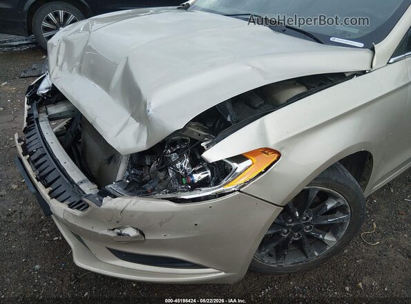 3FA6P0H78HR370198 2017 FORD FUSION Champagne Вид спереди