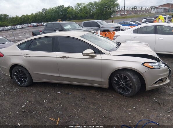 3FA6P0H78HR370198 2017 FORD FUSION Champagne Вид задней части салона