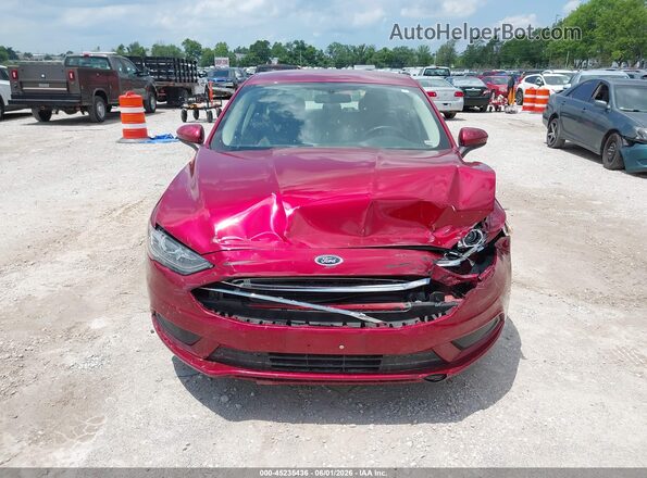 3FA6P0H79HR398298 2017 FORD FUSION Red Instrument cluster view